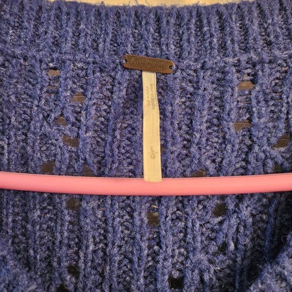 Blue Free People Knit Sweater - Picture 2 of 3